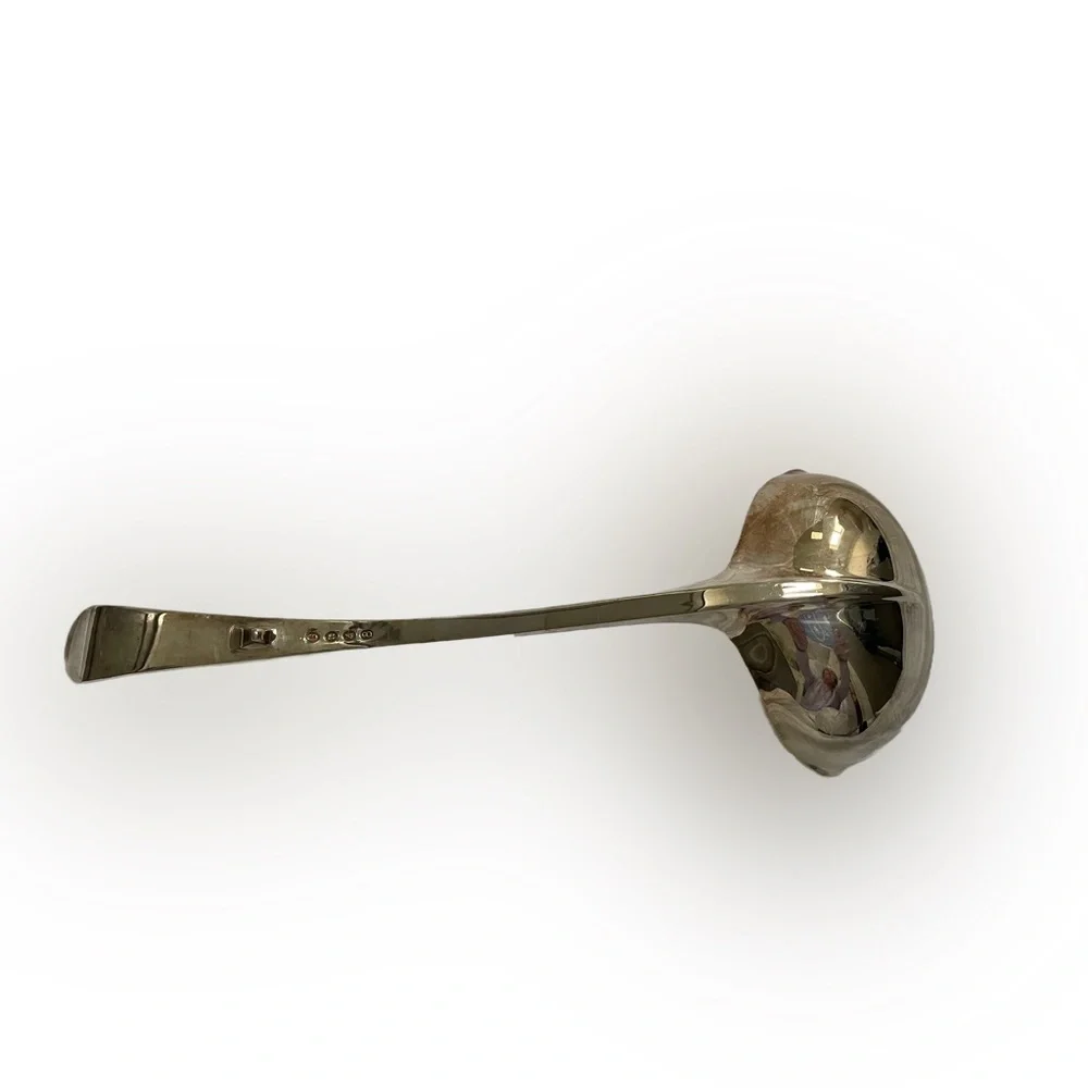 Vintage Gerity Georgian Punch Double Lipped Bowl Soup Ladle Stamped G48 12 5/8”